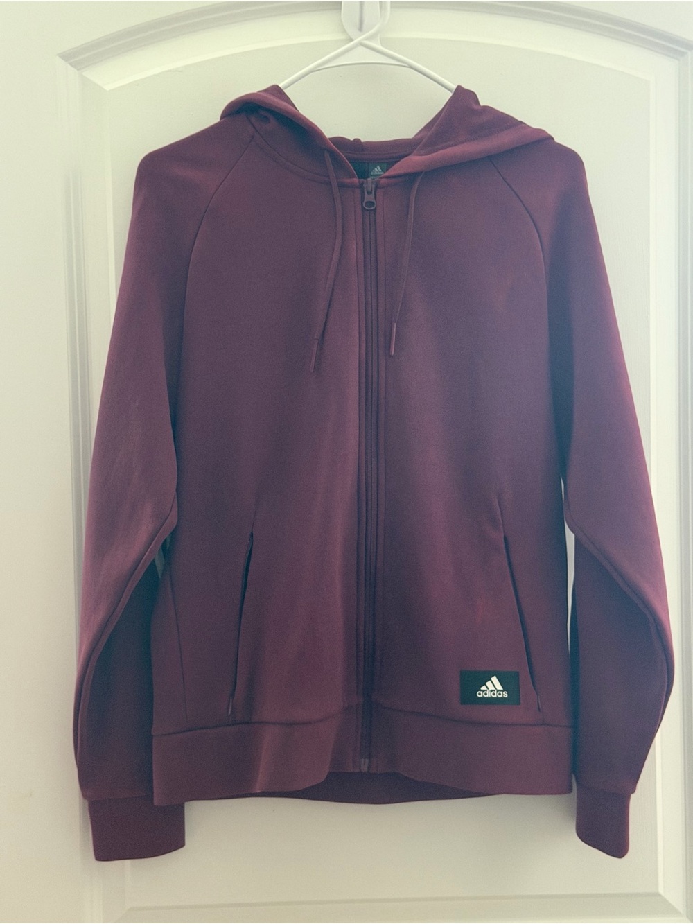Adidas women's Full-Zip Hoodie Jacket Set - Maroon